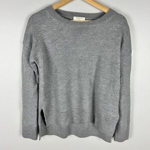 BABATON Calloway Sweater Grey Merino Wool‎ Size Small Crew Neck Casual Cozy
